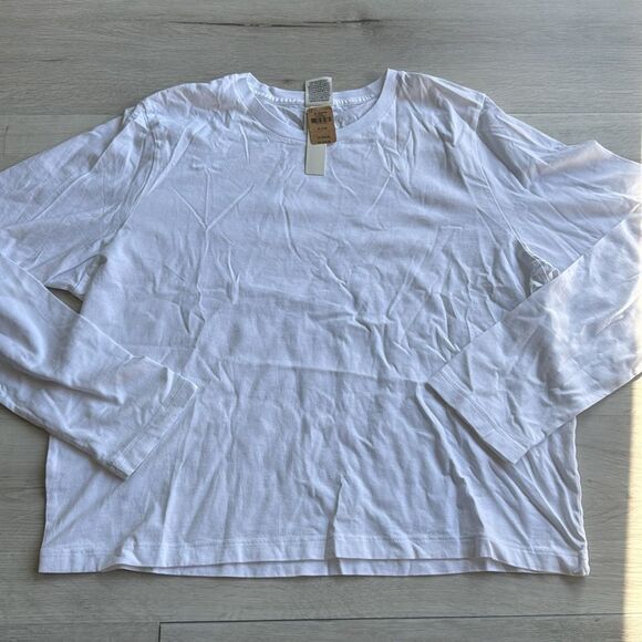 Victoria Secret Pink Long Sleeve Top White XL NWT - Picture 4 of 5